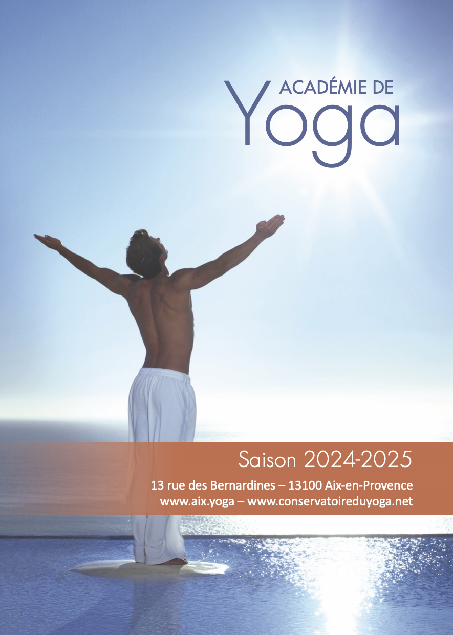 Aperçu de couverture du programme de l'Académie de Yoga de 2024-2025